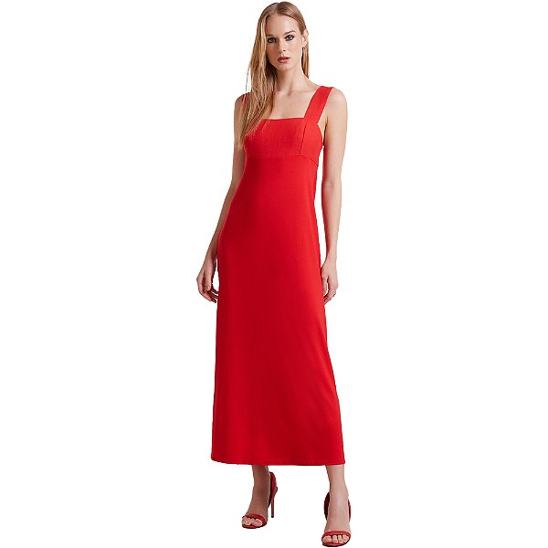 Vestido Linho Forum Vermelho Feminino