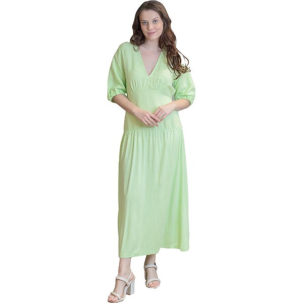 Vestido Linho Forum Verde Feminino