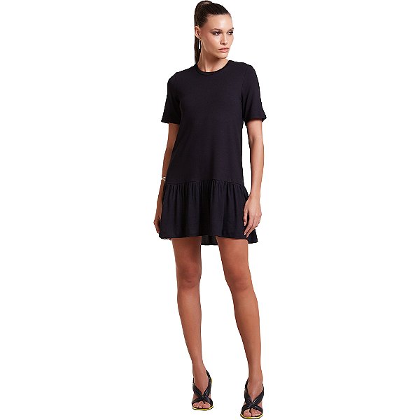 Vestido Linho Forum Preto Feminino