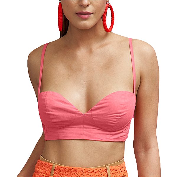 Top Colcci Rosa Feminino