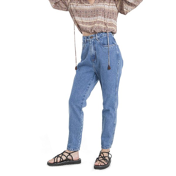 Calça Jeans Myft Mom Super High Azul Feminino