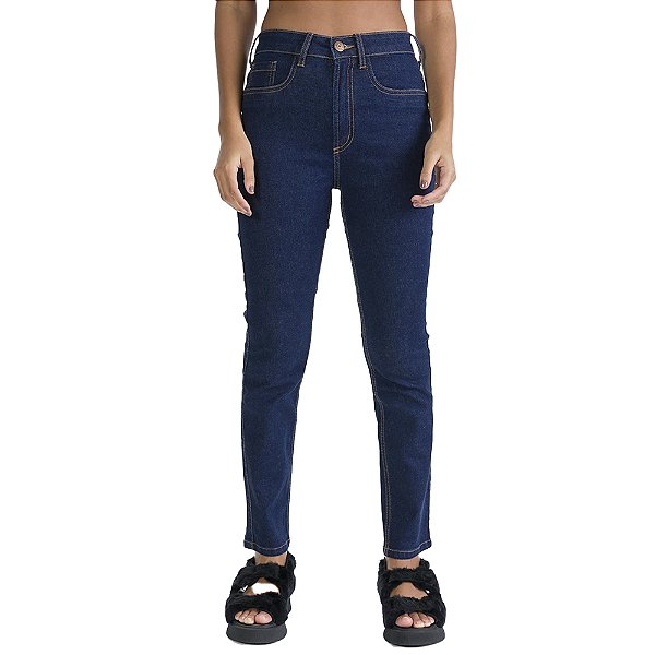 Calça Jeans Myft Ankle Super High Azul Feminino