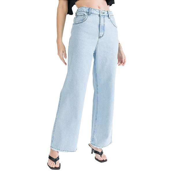 Calça Jeans Myft Full Length Super High Azul Feminino