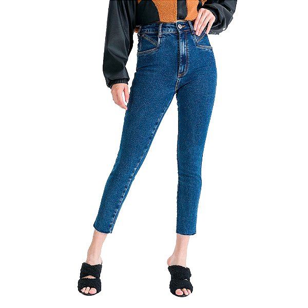 Calça Jeans Myft Skinny Ankle Super High Azul Feminino