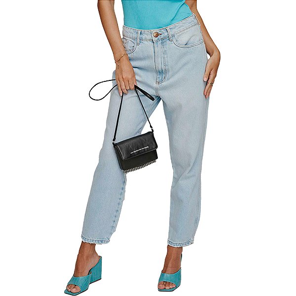 Calça Jeans Myft Mom Super High V23 Azul Feminino