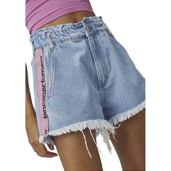 Short Jeans Easy Lança Perfume Clochard S High V23 Azul Feminino