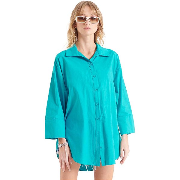 Camisa Myft Chemise AV23 Azul Feminino