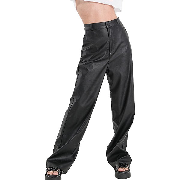 Calça Myft Wide Leg Preto Feminino