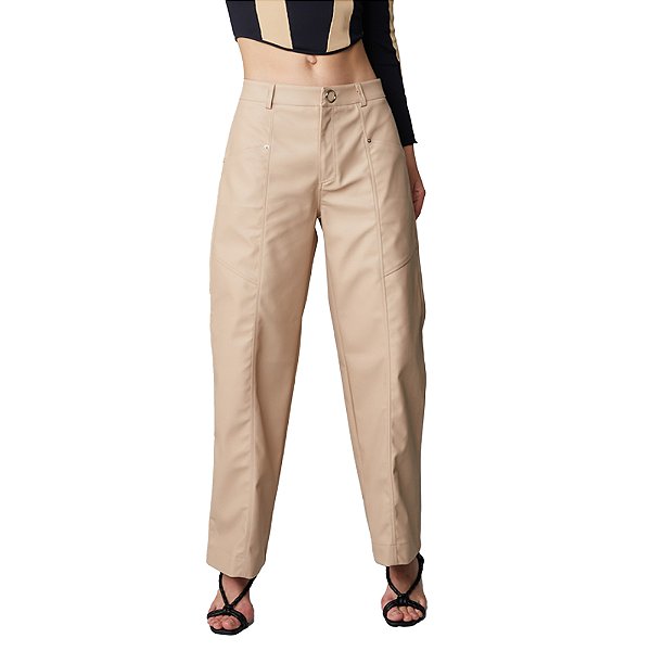 Calça Lança Perfume Wide Leg Marrom Feminino