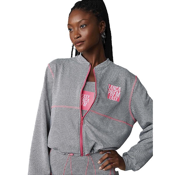 Jaqueta Easy Lança Perfume Bomber Branco Feminino
