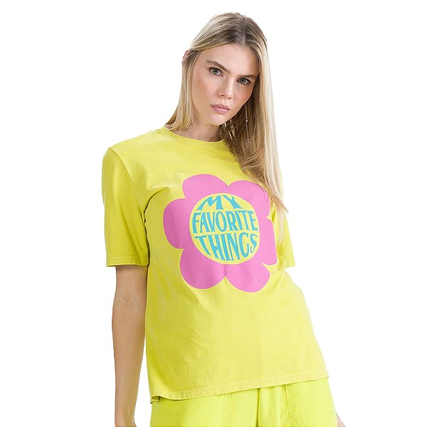 Camiseta Estampada Myft Verde Feminino