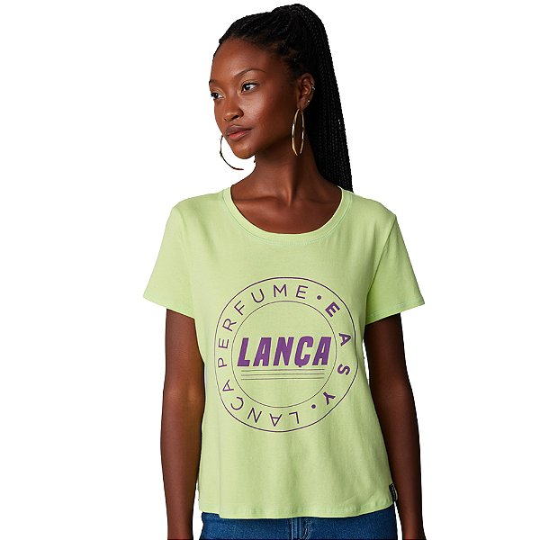 Camiseta Easy Lança Perfume Basic Verde Feminino