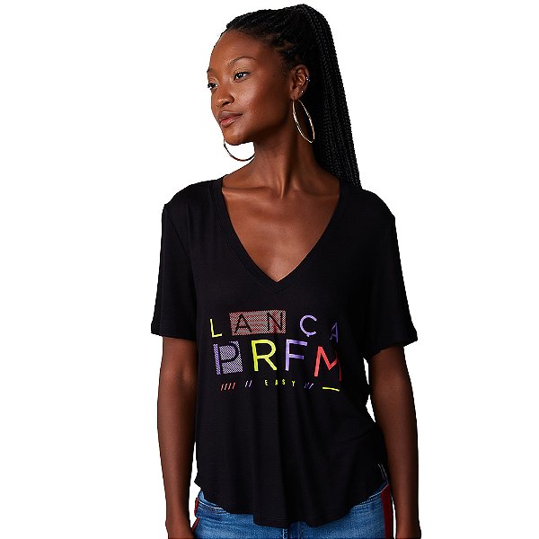 Blusa Easy Lança Perfume PRI23 Preto Feminino