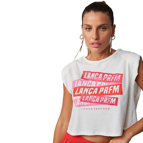 Camiseta Easy Lança Perfume Muscle Off White Feminino