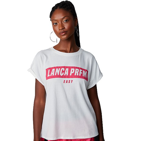Camiseta Easy Lança Perfume Off White Feminino