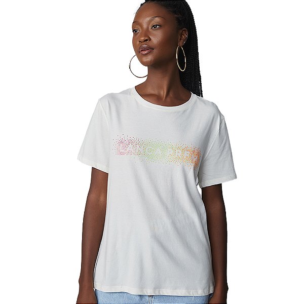 Camiseta Lança Perfume Off White Feminino