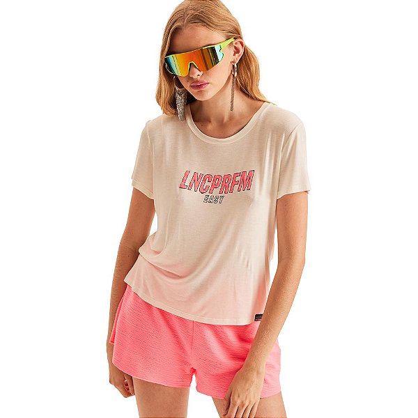 Camiseta Easy Lança Perfume Estampada AV23 Off White Feminino
