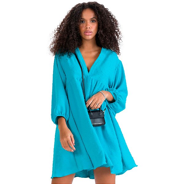 Vestido Myft Godê Azul Feminino