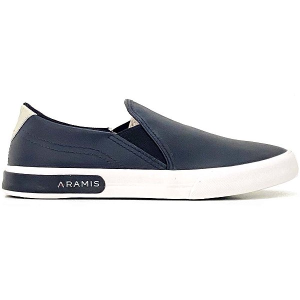 Tênis Aramis Stripe Slip On Preto Masculino