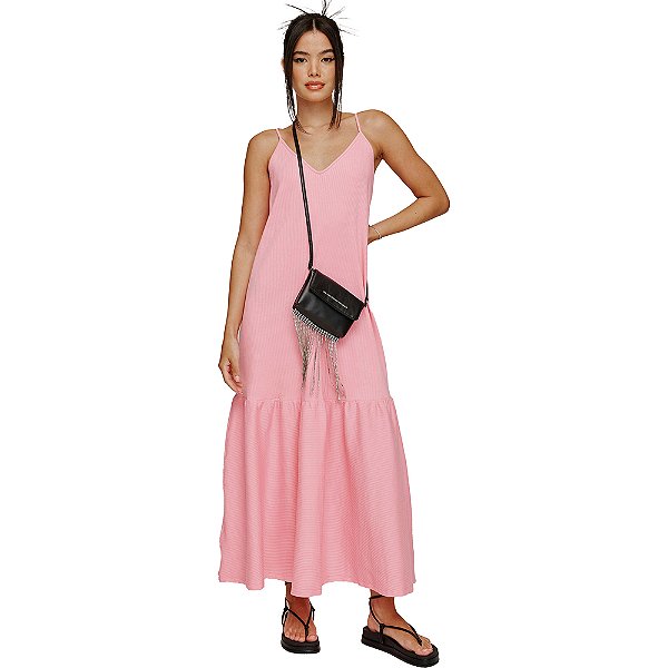 Vestido Myft Super Midi V23 Rosa Feminino