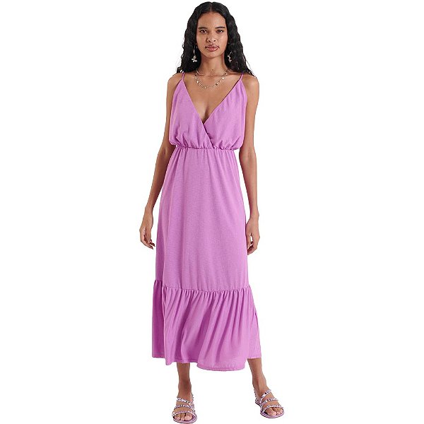 Vestido Myft Super Midi AV23 Roxo Feminino