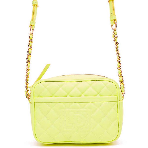 Bolsa Crossbody Lança Perfume Matelassê AV23 Amarelo Feminino