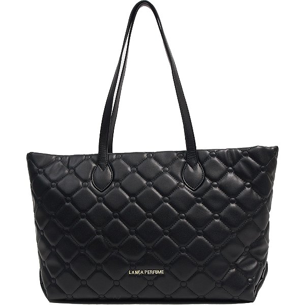Bolsa Shopping Lança Perfume Metelasse Captone Preto Feminino
