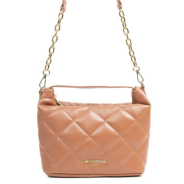Bolsa Lança Perfume Mini Tote Matelasse Bege Feminino
