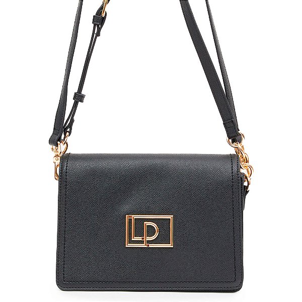 Bolsa Lança Perfume Crossbody Placa LP V23 Preto Feminino