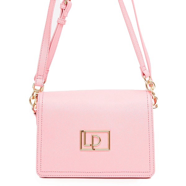 Bolsa Lança Perfume Crossbody Placa LP V23 Rosa Feminino