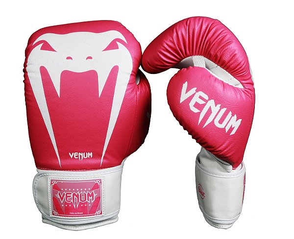 Luva de Boxe Venum Giant Brasil Rosa