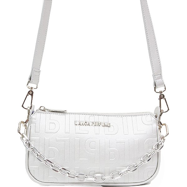 Bolsa Lança Perfume Crossbody Frequência V23 Prata Feminino