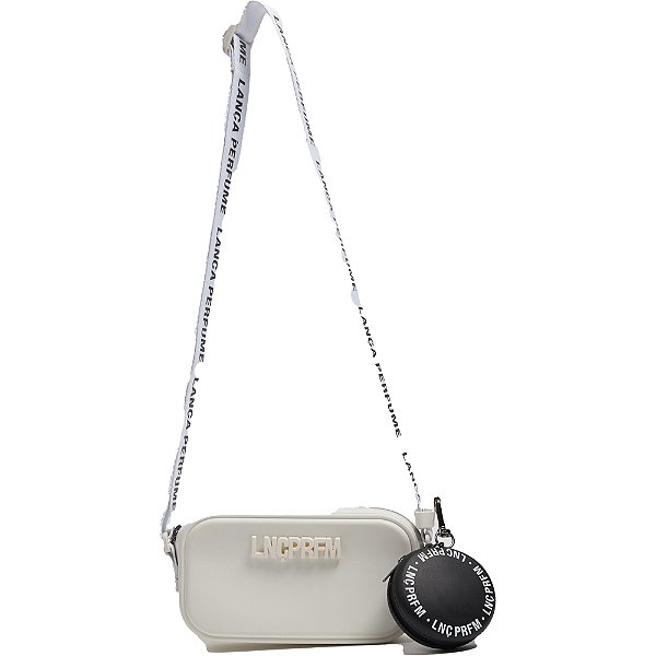Bolsa Crossbody Lança Perfume Injetada e Niqueleira Branco Feminino