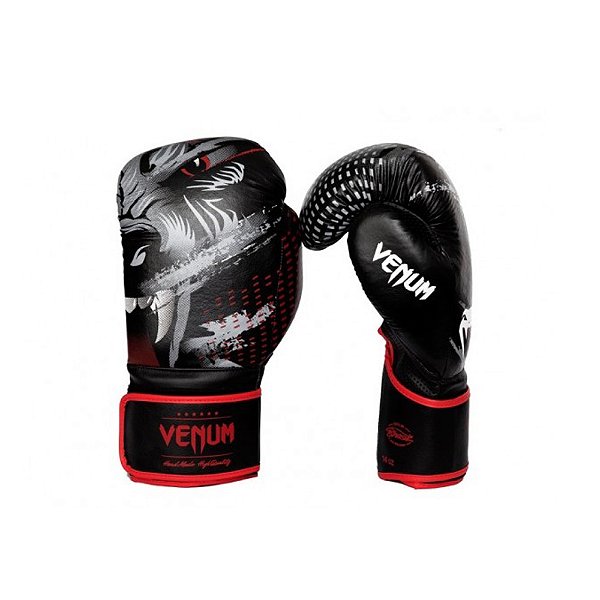 Luva de Boxe Venum Lobo - Preto