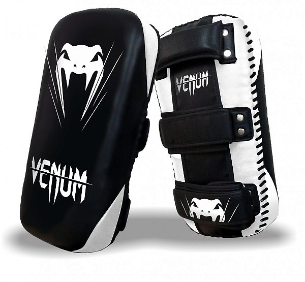 Aparador de Chute Venum Thai Pad - Par - Preto e Branco