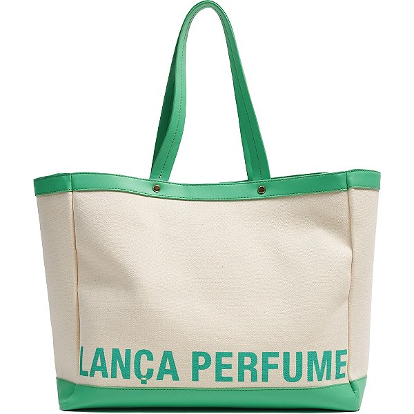 Bolsa Shopping Lança Perfume Lona Off White Feminino