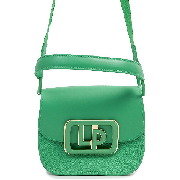 Bolsa Shoulder Lança Perfume Enfeite Verde Feminino