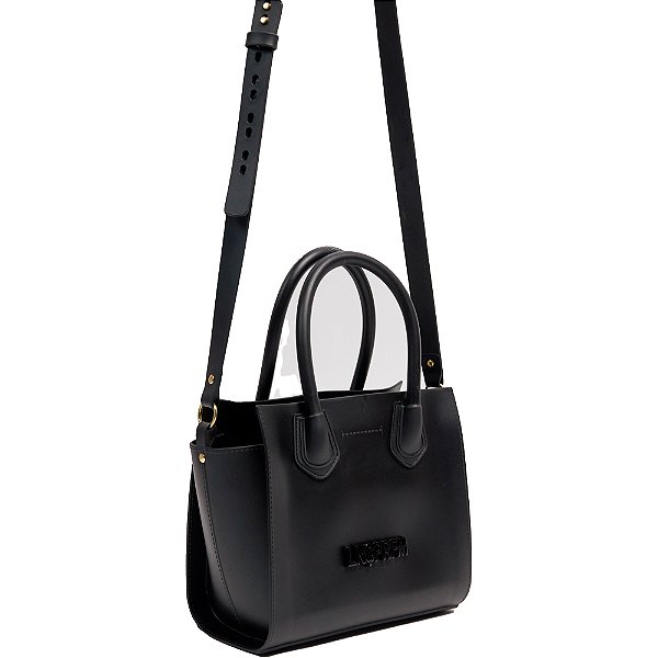 Bolsa Lança Perfume Tote Monocromatica Preto Feminino