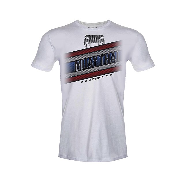 Camiseta Venum Muay Thai Flag Branca