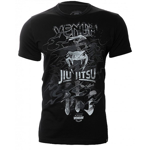 Camiseta Venum Jiu Jitsu Guerreiro Preta