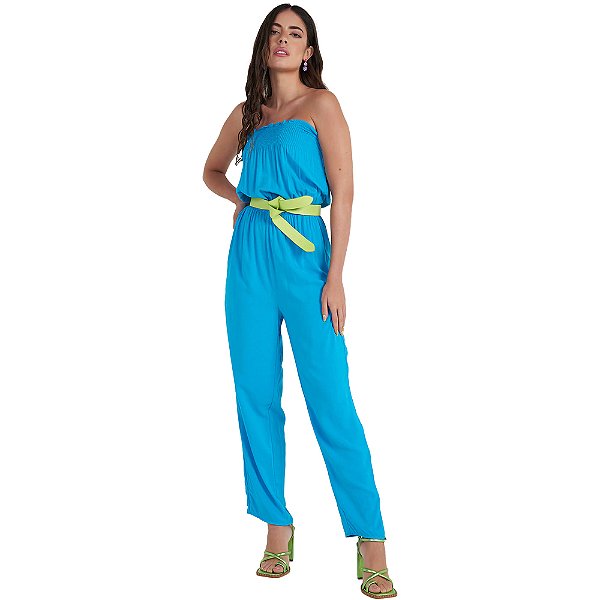 Macacão Colcci Comfort VE23 Azul Feminino
