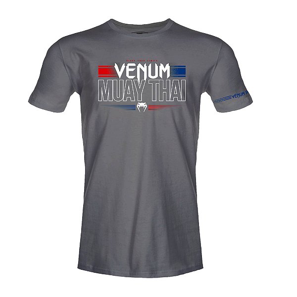 Camiseta Venum Muay Thay Team Cinza