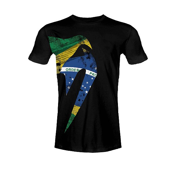 Camiseta Venum Giant Brazillian Flag Preta