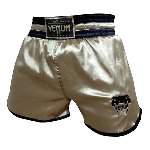 Shorts Muay Thai Venum Classic Spirit Borda Gold