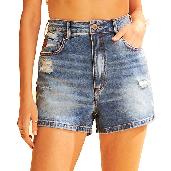 Short Jeans Forum Sofia Azul Feminino