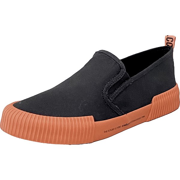 Tênis Colcci Fiji Preto e Laranja Feminino