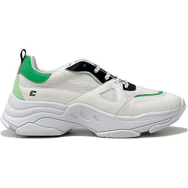 Tênis Colcci Sheeps Branco e Verde Feminino