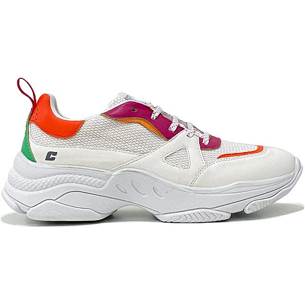 Tênis Colcci Sheeps Branco e Laranja Feminino