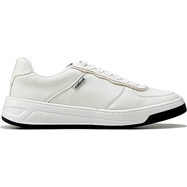 Tênis Colcci Sint Sheeskin Branco e Preto Feminino