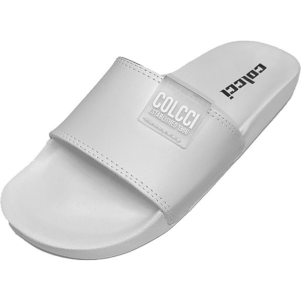 Chinelo Colcci Slide Established 1986 Branco Masculino